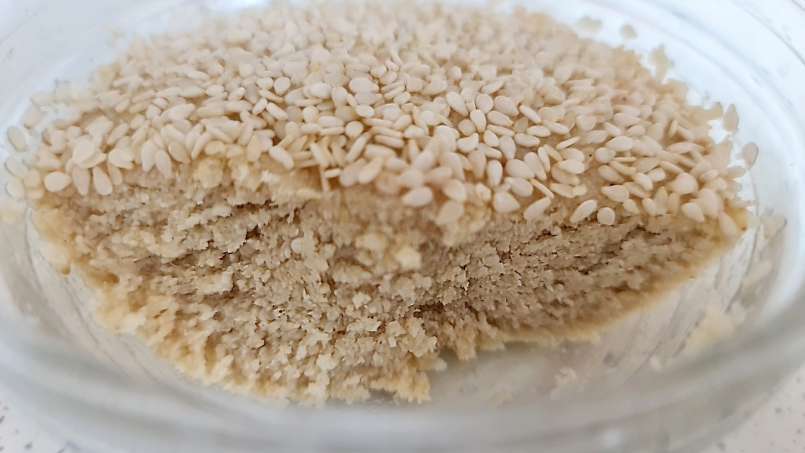 Einfache, ungesüßte weiße Tahin-Sesampaste, foto 7