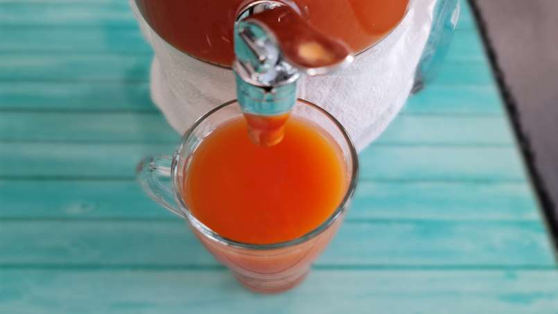 Apfelwein mit Honig, Zitrone und Minze, foto 10