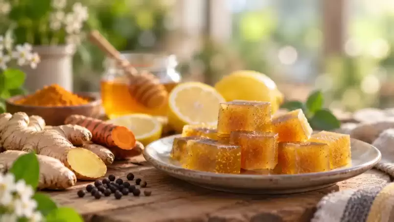 Kollagen-Forte-Würfel mit Vitamin C, Kurkuma und Ingwer für die Gelenke