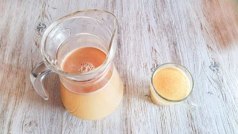 Energiespendendes Getränk mit Ingwer, inaktiver Hefe und Zitrone, foto 8