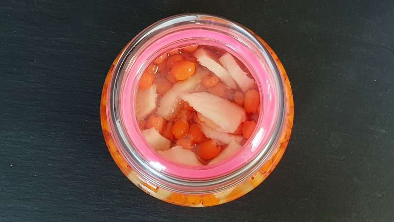 Sanddornmazerat mit Ingwer und Honig, foto 1