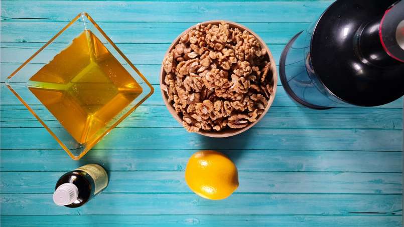 Honig mit Walnuss, Zitrone und Propolis für die Immunität, foto 5