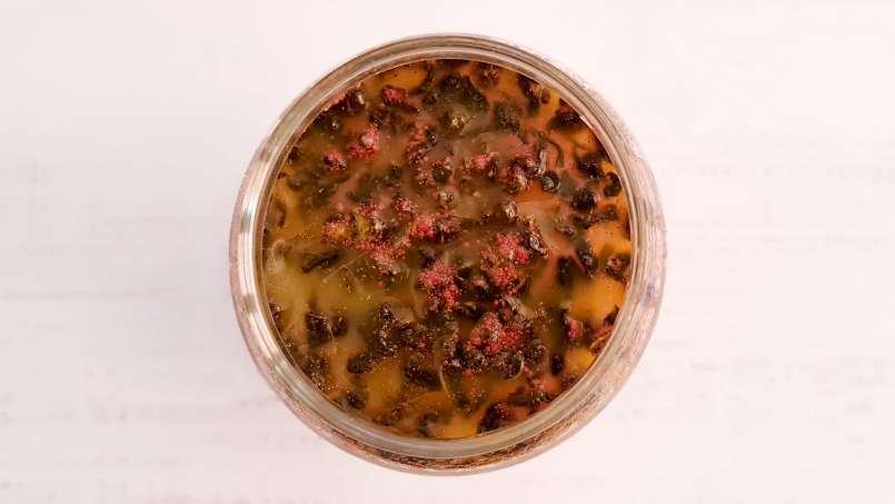 Ingwersaft mit Honig, Zitrone, grünem Tee, Kurkuma, Zimt und Minze, foto 8