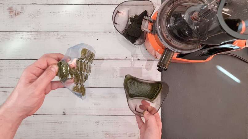 Gefrorene Brennnesselsaft-Eiswürfel, foto 6