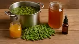 Sirup aus Kiefernknospen und Propolis